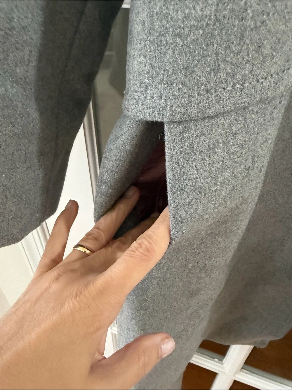 Kate Spade Wool Blend Coat - Size M - Gray
